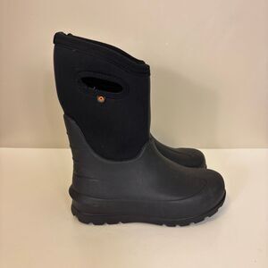 BOGS Black Neoprene Pull On Winter Muck Boots Youth Size 3